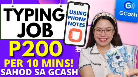 typing job gcash